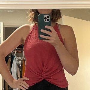 Red twist front tank